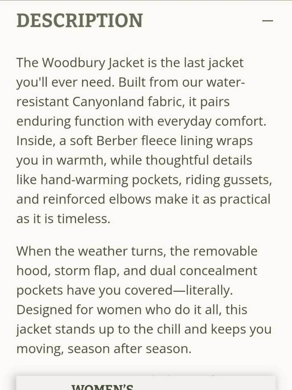OUTBACK TRADING CO "Woodbury" Winter Jacket, women's sz M EUC - Picture 14 of 16